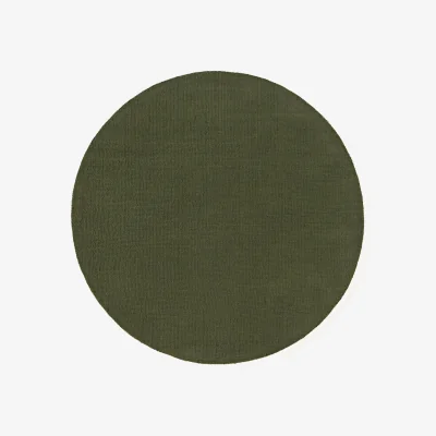 Westwing Round Hand-Woven Cotton Rug Lora