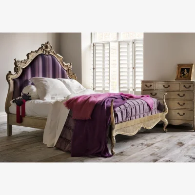 And So To Bed Versailles Leafed Upholstered Bed