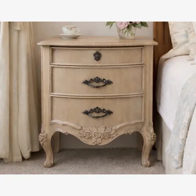 And So To Bed Louis XV Bedside Chest X 2 - Ex Display