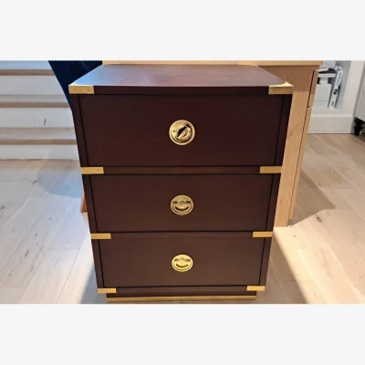 And So To Bed Greenwich 3 Drawer BSU CherryBrass - Ex Display