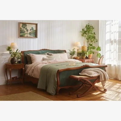 And So To Bed Louis XV Upholstered Bed