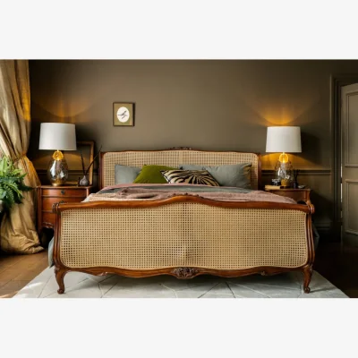 And So To Bed Louis XV Caned Bed