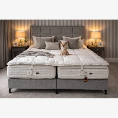 And So To Bed Vispring Opulence Divan Set and Topper - Large Emperor - Ex Display.