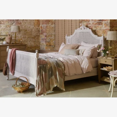 And So To Bed Juliet Painted Caned Bed