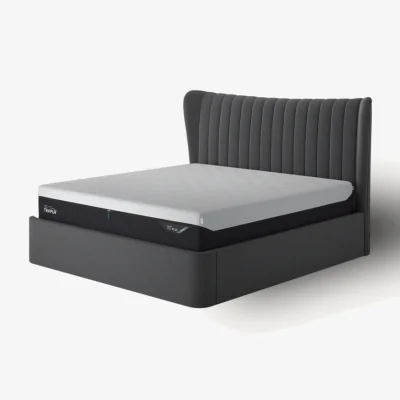 Arighi Bianchi TEMPUR® Horton Ottoman Bed Base, King / Dark Grey