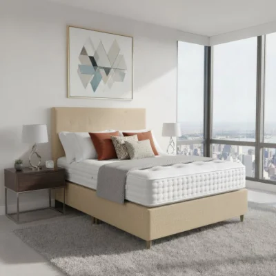 Arighi Bianchi Arighi Bianchi Prarie Bed, Double / Beige