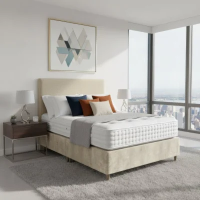 Arighi Bianchi Arighi Bianchi Prarie Bed, King / Light Grey