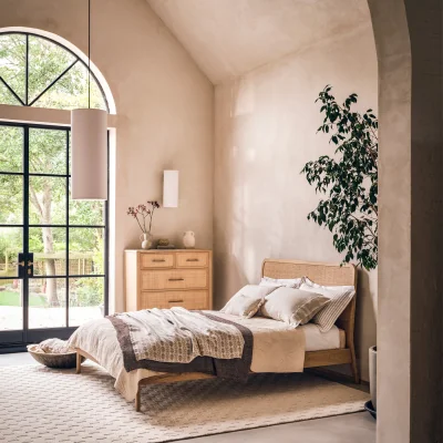Arighi Bianchi Casera Bed Frame, Double