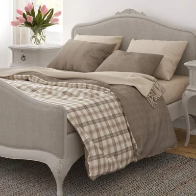 Arighi Bianchi Etienne Upholstered Bed, King (5ft)