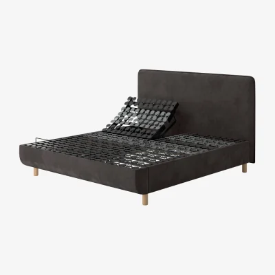 Arighi Bianchi TEMPUR® Arc Adjustable Bed with Form Headboard, King / Grey