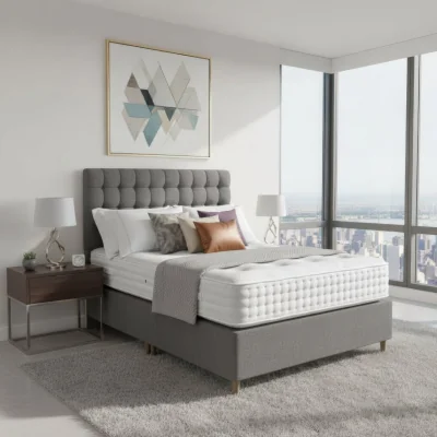 Arighi Bianchi Arighi Bianchi Stamford Bed, King / Dark Grey