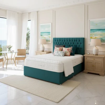 Arighi Bianchi Arighi Bianchi 4 Drawer Antoinette Bed, Double / Blue