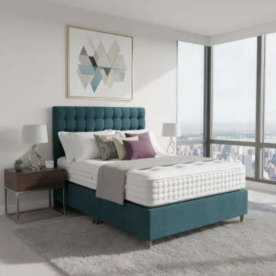 Arighi Bianchi Arighi Bianchi Stamford Bed, Double / Blue