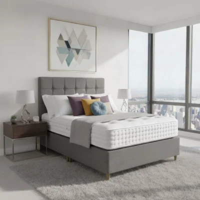 Arighi Bianchi Arighi Bianchi Broadway Bed, Super King / Dark Grey