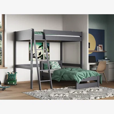 Cuckooland Noomi Tera Small Double High Sleeper With L Shaped Single Bed -