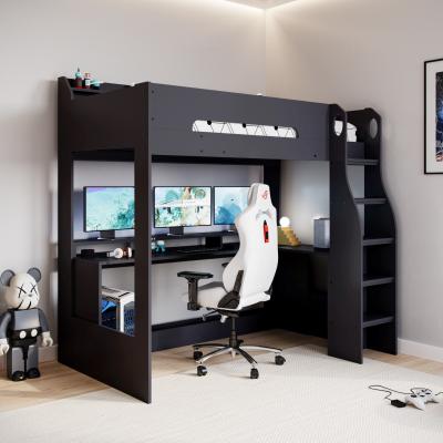 Cuckooland Flair Skyhigh Gaming High Sleeper Bed Black