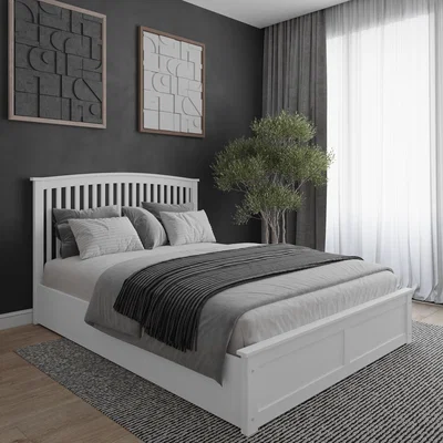 Cuckooland Flair Wharfedale Wooden Ottoman White - King