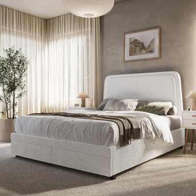 Cuckooland Flair Delano Boucle Fabric Drawer Bed - Double