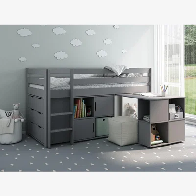 Cuckooland Noomi Nora Solid Wood Mid Sleeper Bed Full Set -