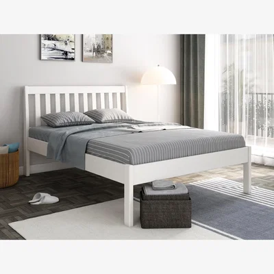 Cuckooland Noomi Elsie Solid Wood Bed White - Double