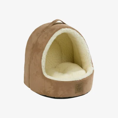 Dunelm House of Paws Hooded Suede Sheepskin Bed