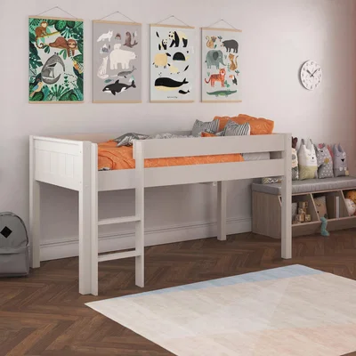 Dunelm Stompa Classic Midsleeper Bed Frame White