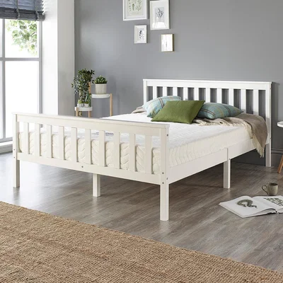 Dunelm Return - Atlantic Wooden Bed Frame, Double White