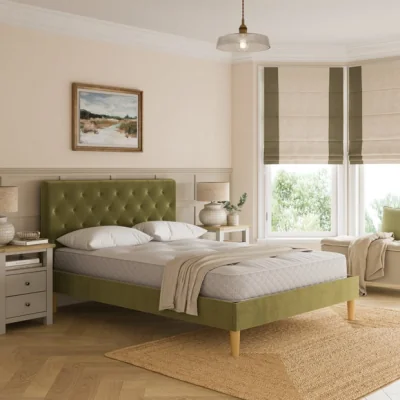 Dunelm Emberly Velvet Bed Frame