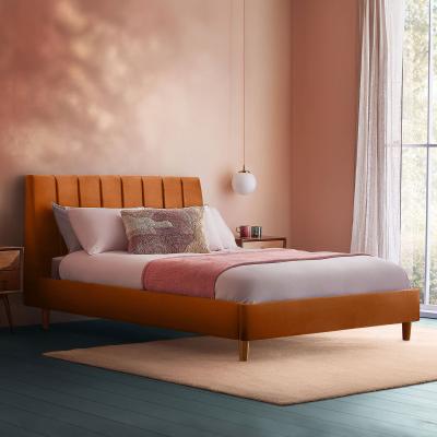 Dunelm Octavia Bed Frame, Velvet Amber