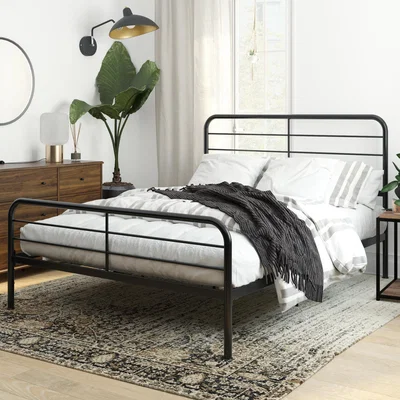 Dunelm Millie Metal Bed Black
