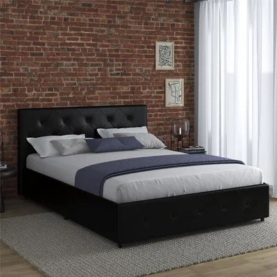 Dunelm Dorel Home Dakota Bed with Storage Black