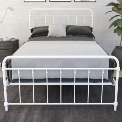 Dunelm Return - Dorel Home Wallace Metal Double Bed, White