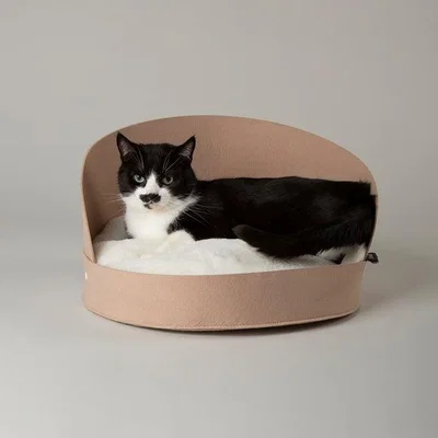 Dunelm Scruffs Stockholm Felt Round Cat Bed