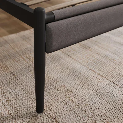 Dunelm Marlo Metal Kingsize Bed Charcoal