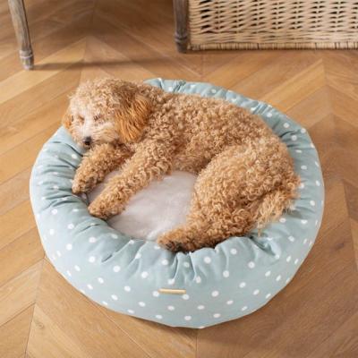 Dunelm Lords and Labradors Spotty Donut Dog Bed