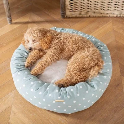 Dunelm Lords and Labradors Spotty Donut Dog Bed