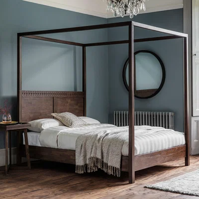 Dunelm Baytown Retreat 4 Poster Bed Brown