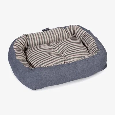 Dunelm Danish Design Rustic Stripes Snuggle Dog Bed