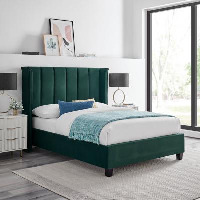 Dunelm Polaris Velvet Bed Emerald Velvet
