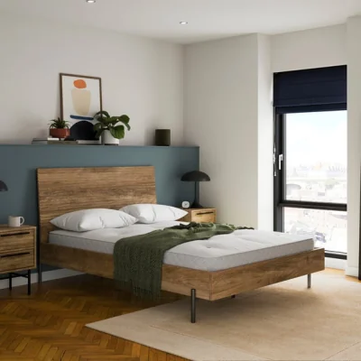 Dunelm Bryant Bed Frame, Mango Wood Effect