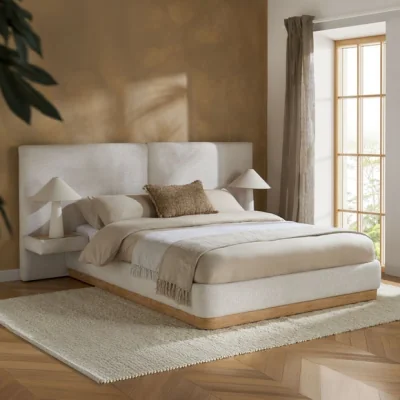 Dunelm Como Bed Frame with Integrated Bedside Tables