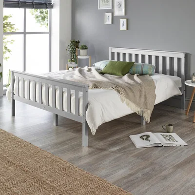 Dunelm Return - Atlantic Wooden Bed Frame, Single Grey