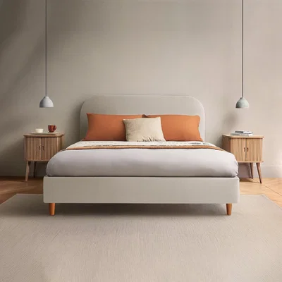 Dunelm Silentnight Fara Bed Frame, Woven Dove