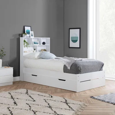 Dunelm Alfie Storage Bed Frame White