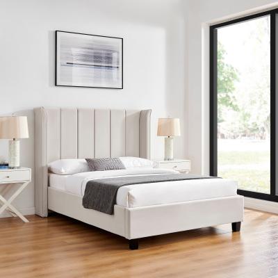 Dunelm Limelight Polaris Bed, Velvet Natural