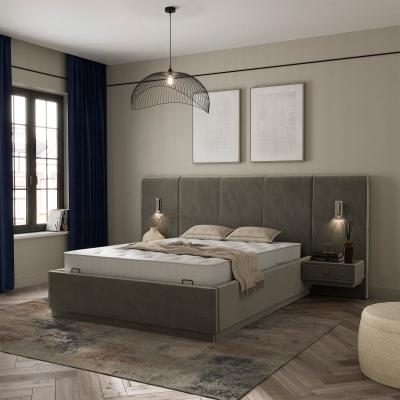 Dunelm Oversized Hotel Bed Frame, Velvet