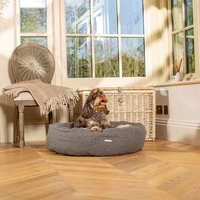 Dunelm Lords and Labradors Boucle Donut Dog Bed