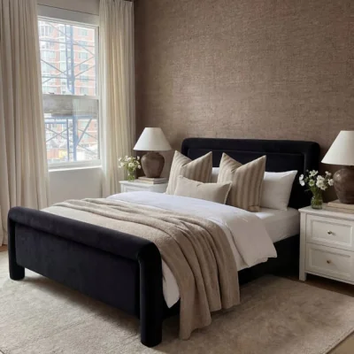 Dunelm Leonnie Textured Bed Frame