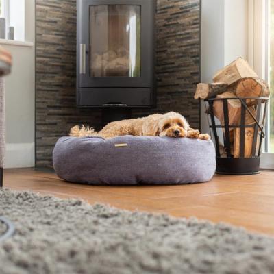 Dunelm Lords and Labradors Herringbone Donut Dog Bed