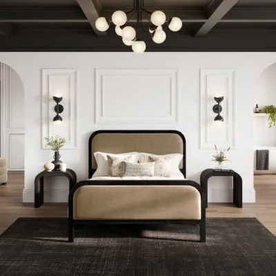 Dunelm Ines Velvet Bed Frame